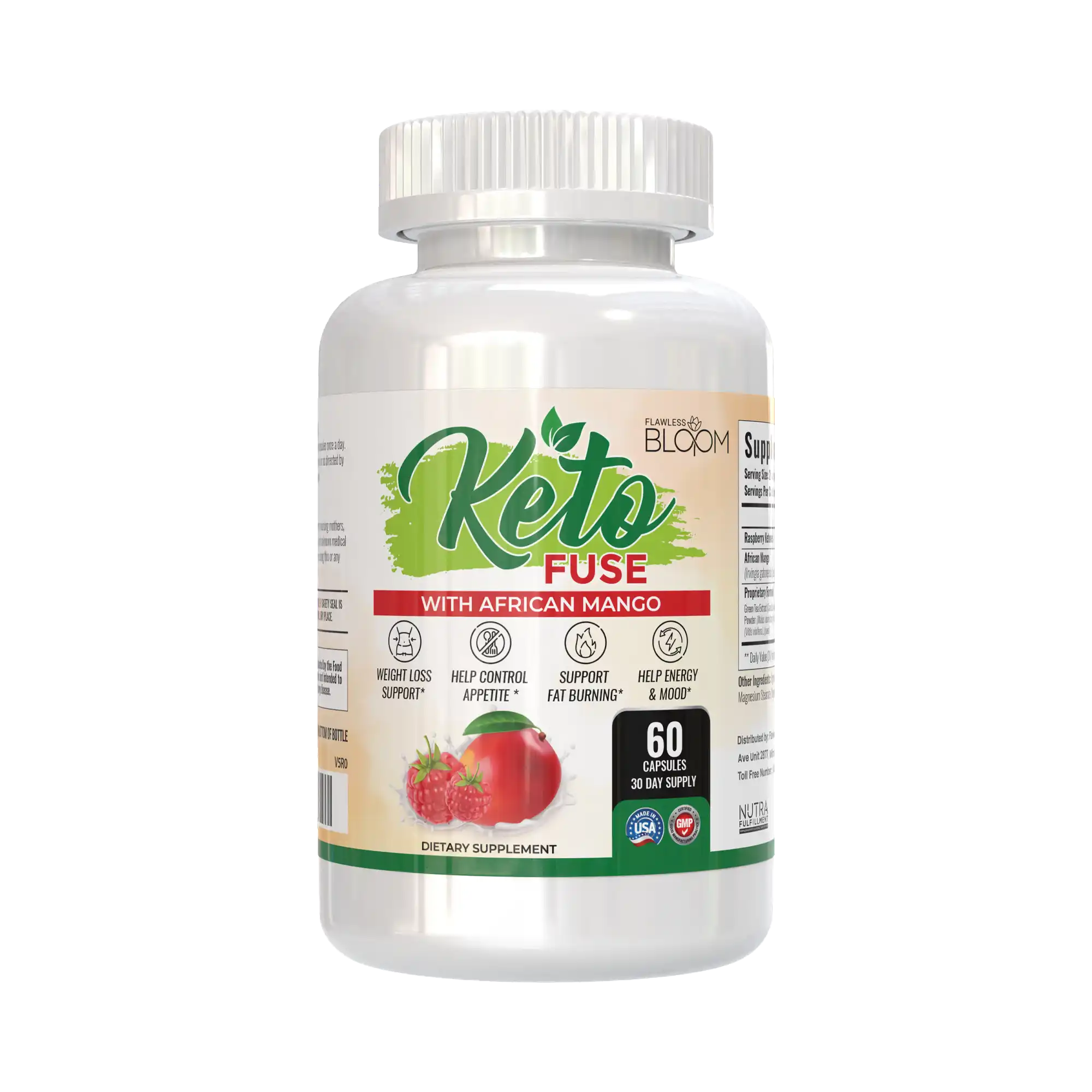 KetoFuse Keto Diet Supplement Capsules for Metabolism, Energy & Appetite Support