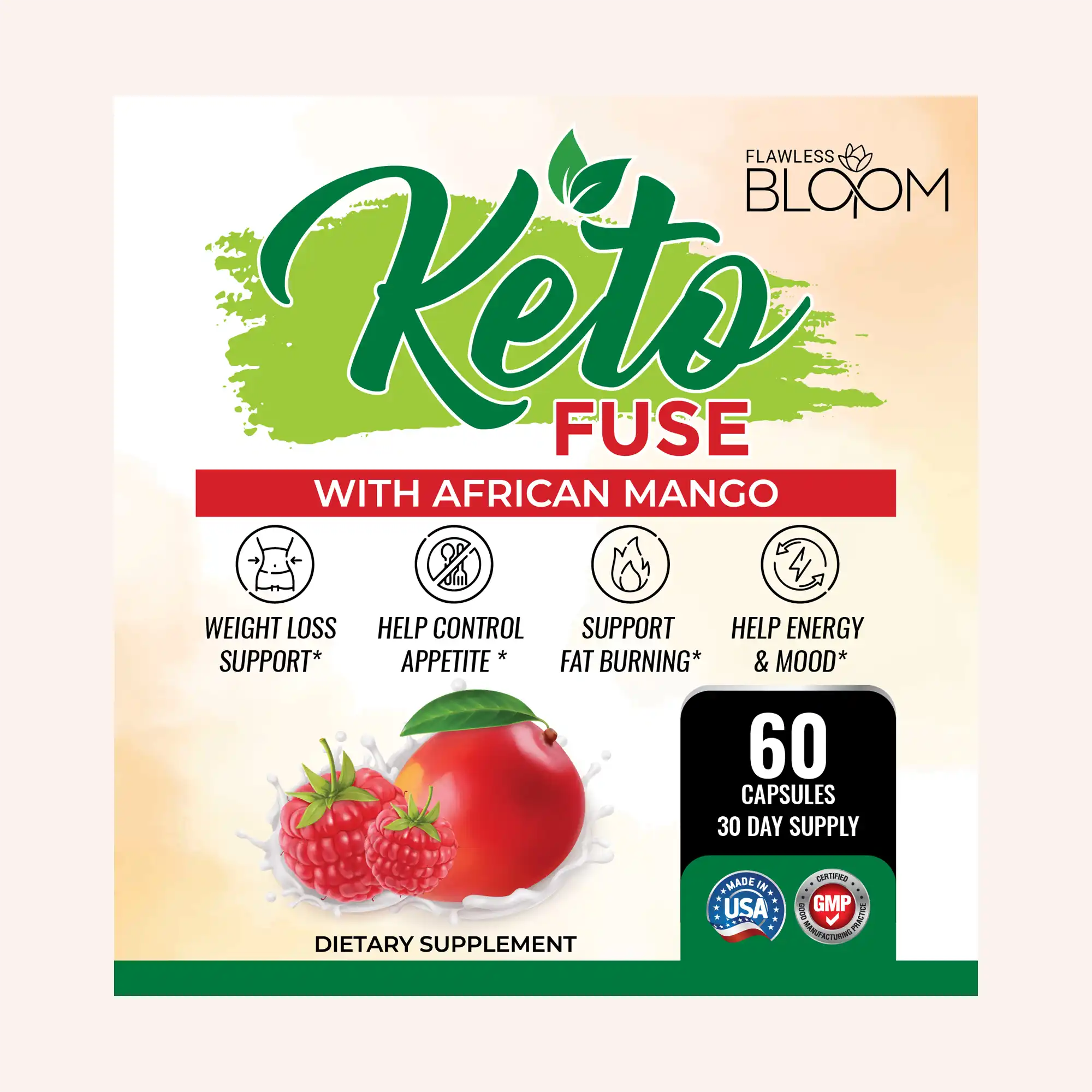 KetoFuse Keto Diet Supplement Capsules for Metabolism, Energy & Appetite Support