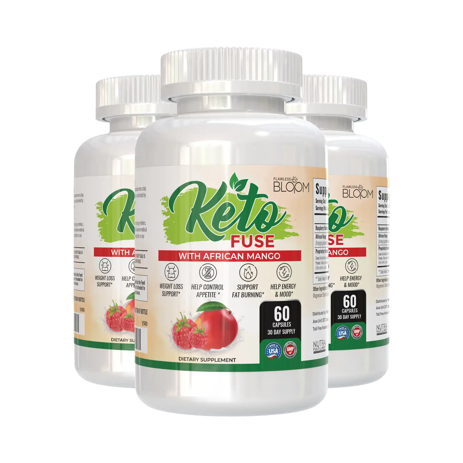 KetoFuse Keto Diet Supplement Capsules for Metabolism, Energy & Appetite Support