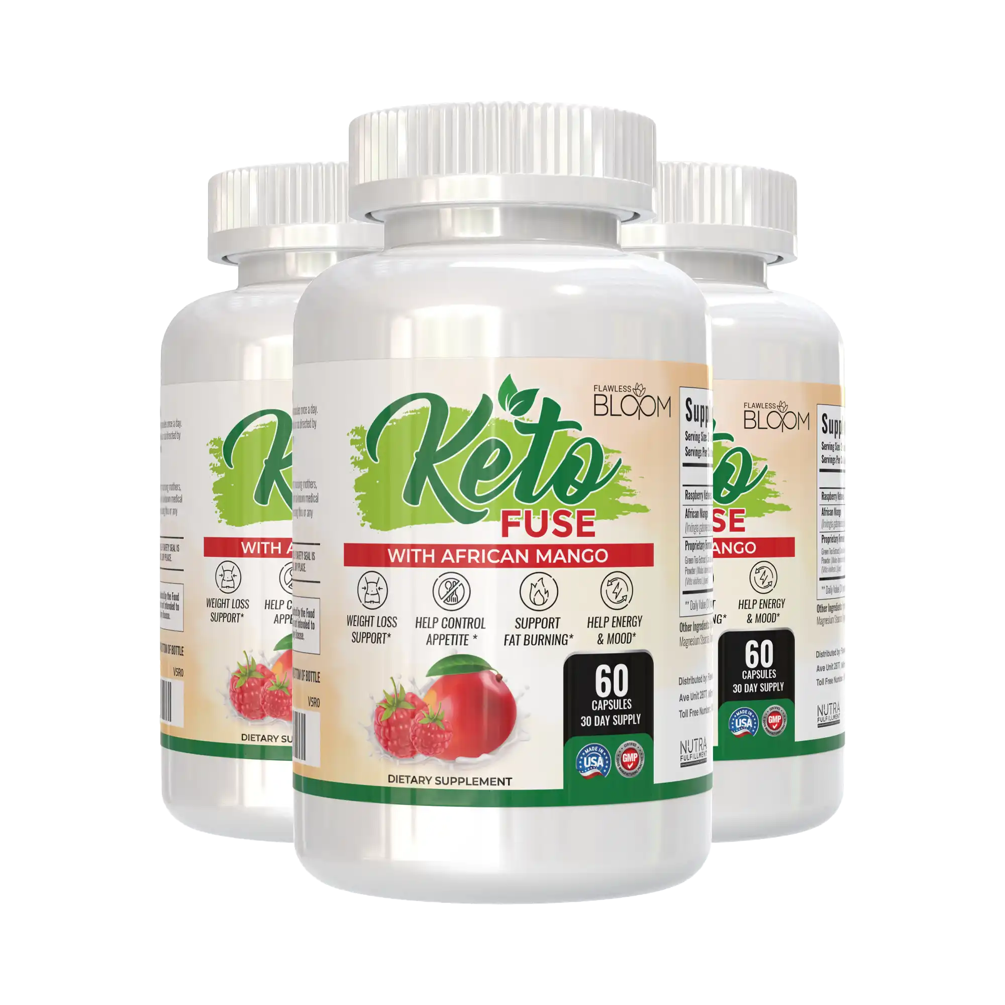 KetoFuse Keto Diet Supplement Capsules for Metabolism, Energy & Appetite Support