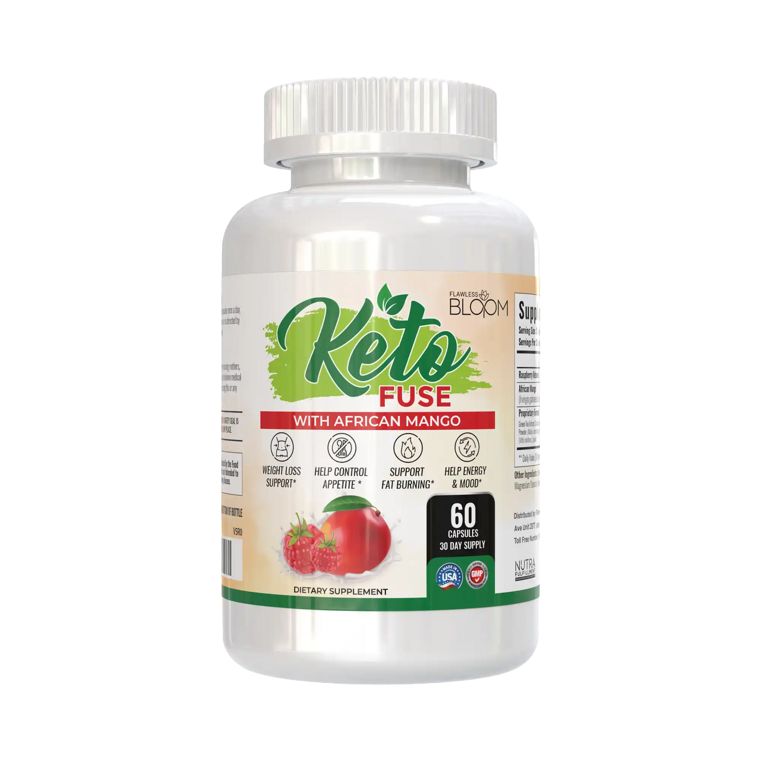 KetoFuse Keto Diet Supplement Capsules for Metabolism, Energy & Appetite Support